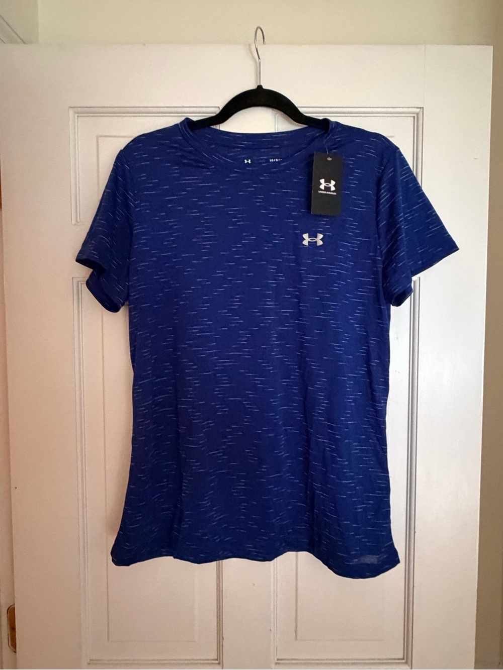 Under Armour Blue Heathered Tech Dash Tee - Women's